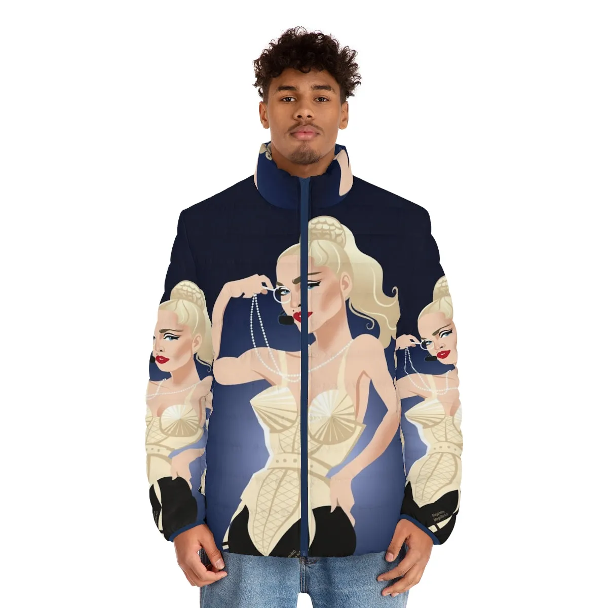 Alejandro Mogollo Art Inspired Puffer Jacket - Luxurious Winter Warmth