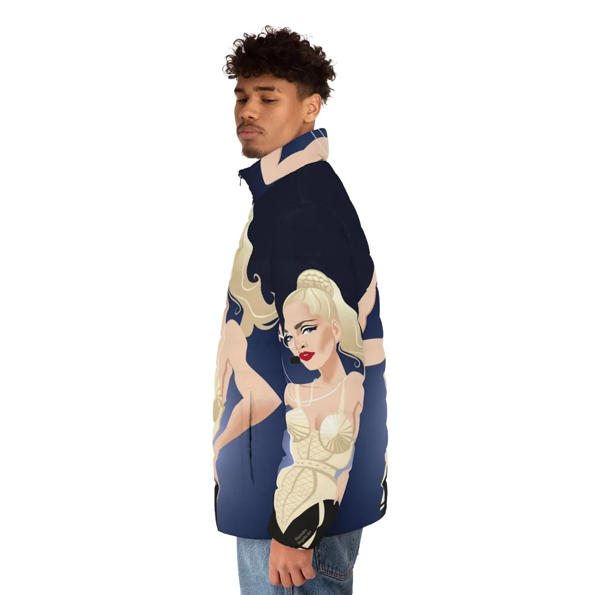 Alejandro Mogollo Art Inspired Puffer Jacket - Luxurious Winter Warmth