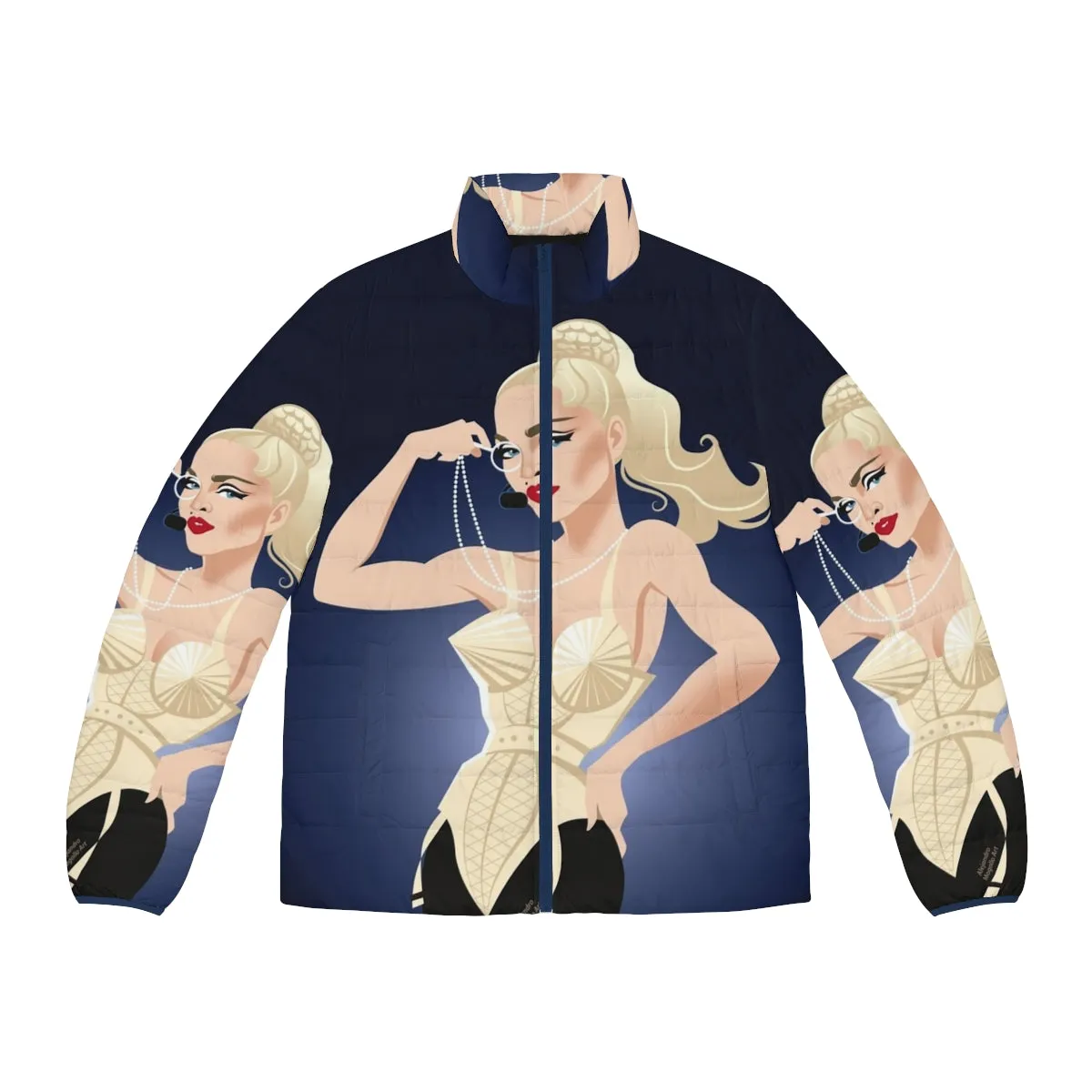 Alejandro Mogollo Art Inspired Puffer Jacket - Luxurious Winter Warmth