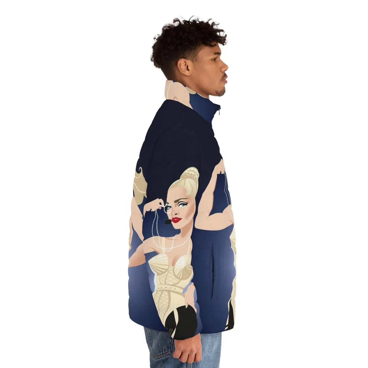 Alejandro Mogollo Art Inspired Puffer Jacket - Luxurious Winter Warmth
