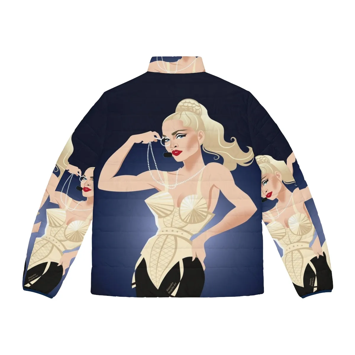 Alejandro Mogollo Art Inspired Puffer Jacket - Luxurious Winter Warmth