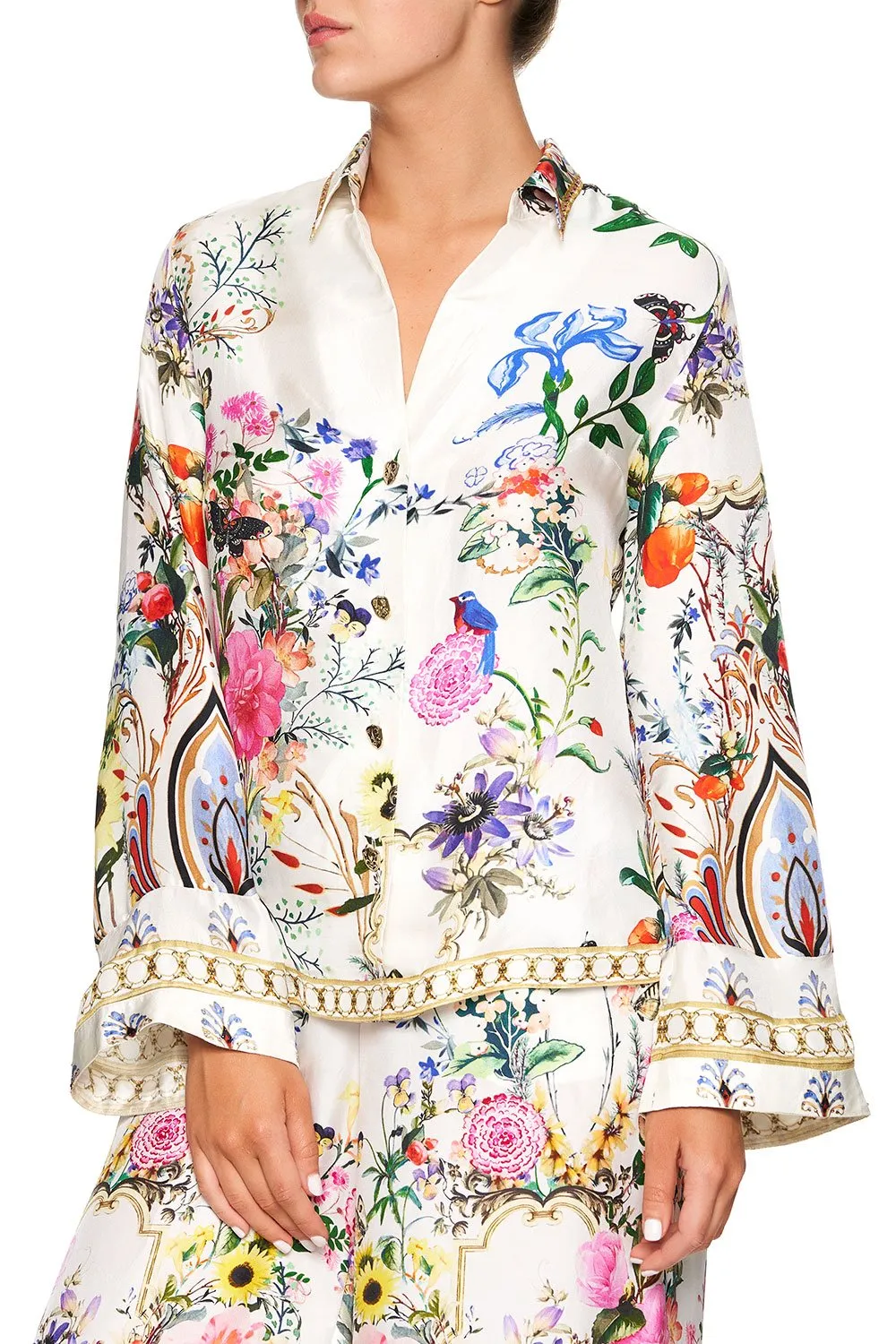 BUTTON DOWN SHIRT WITH CONTRAST BOHEME