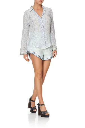 BUTTON DOWN SHIRT WITH CONTRAST BUSH DIAMOND