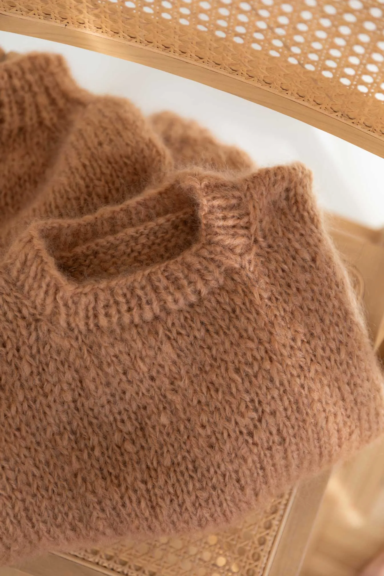 Chunky Mohair - Bio Wool Sweater in Cream