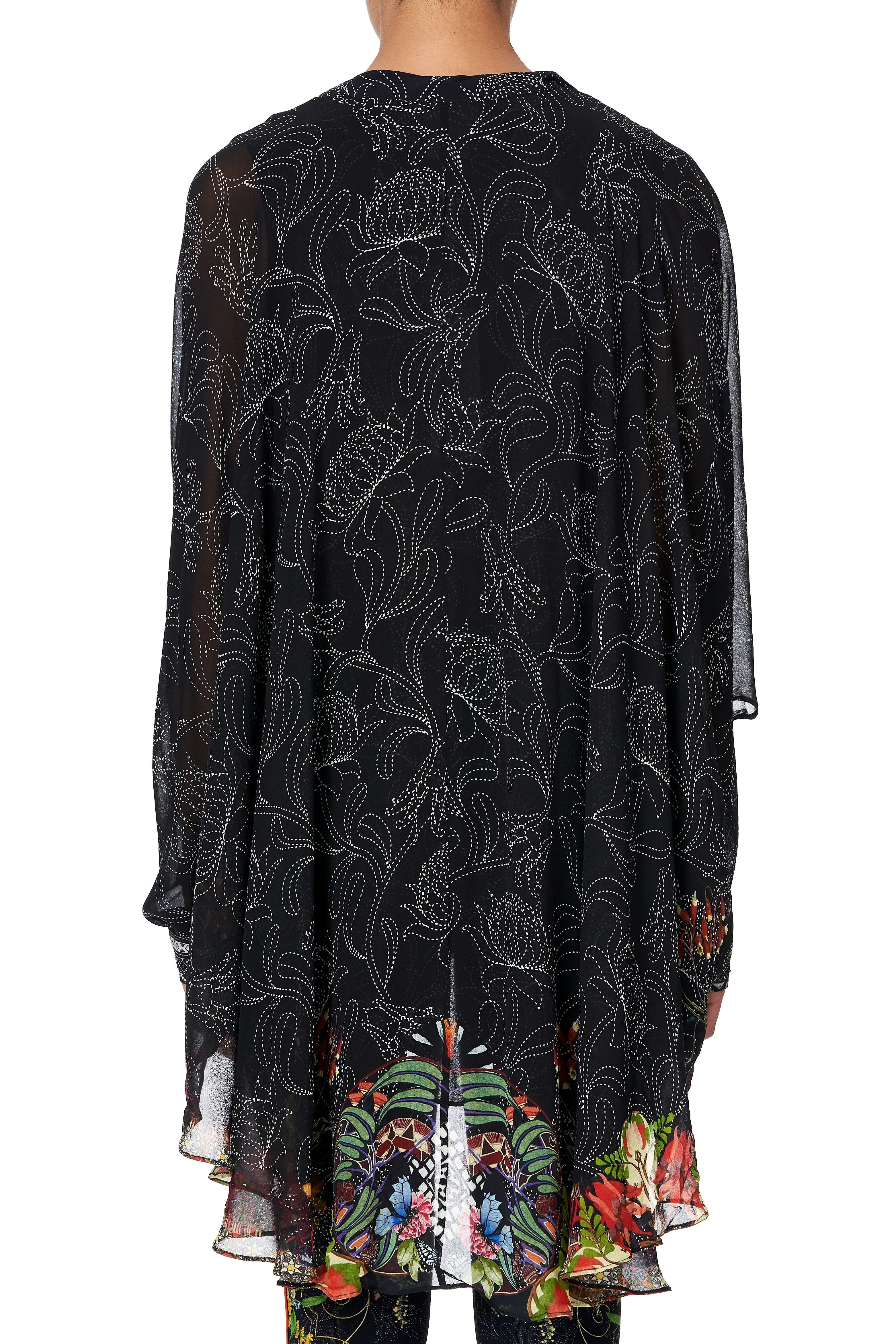 DRAPED BUTTON FRONT BLOUSE BLACKHEATH BETTY