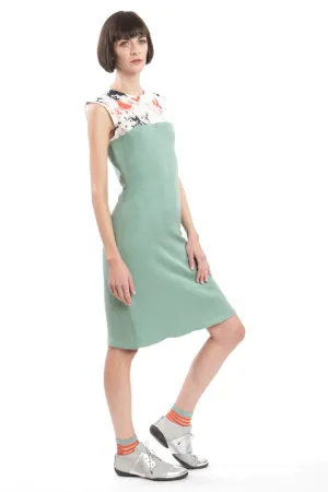 Dress Slim Flower-Green