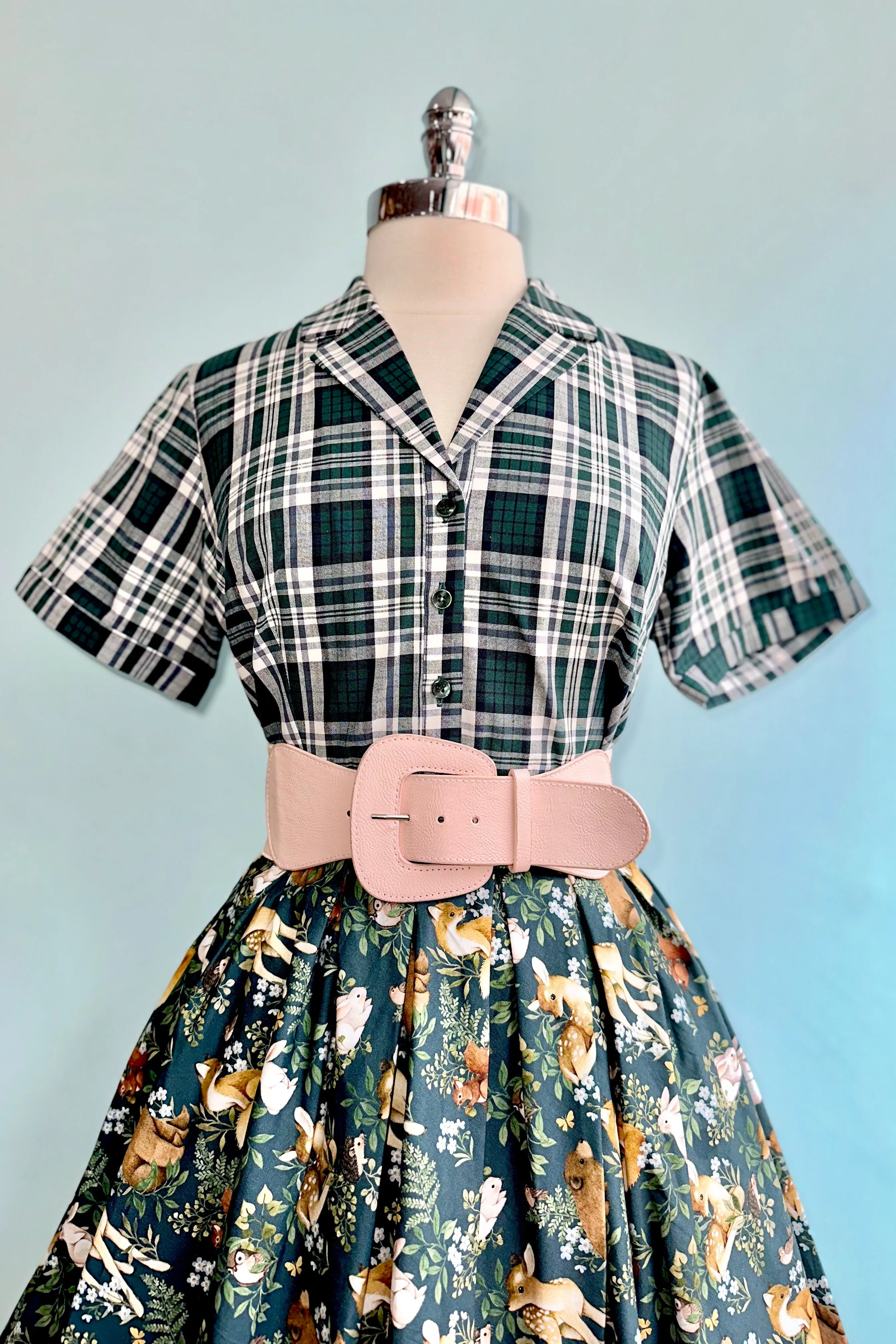Emerald Check Caterina Top by Collectif
