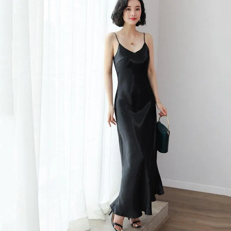FashionSierra - Women Summer Dress New Fashion Large size Sleeveless Spaghetti Strap Womens Dress Solid color Ladies Dress