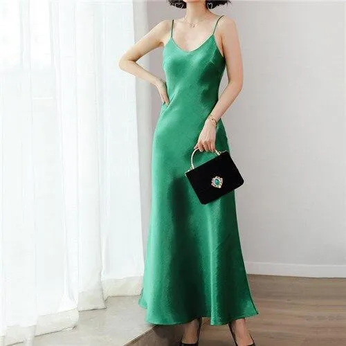 FashionSierra - Women Summer Dress New Fashion Large size Sleeveless Spaghetti Strap Womens Dress Solid color Ladies Dress