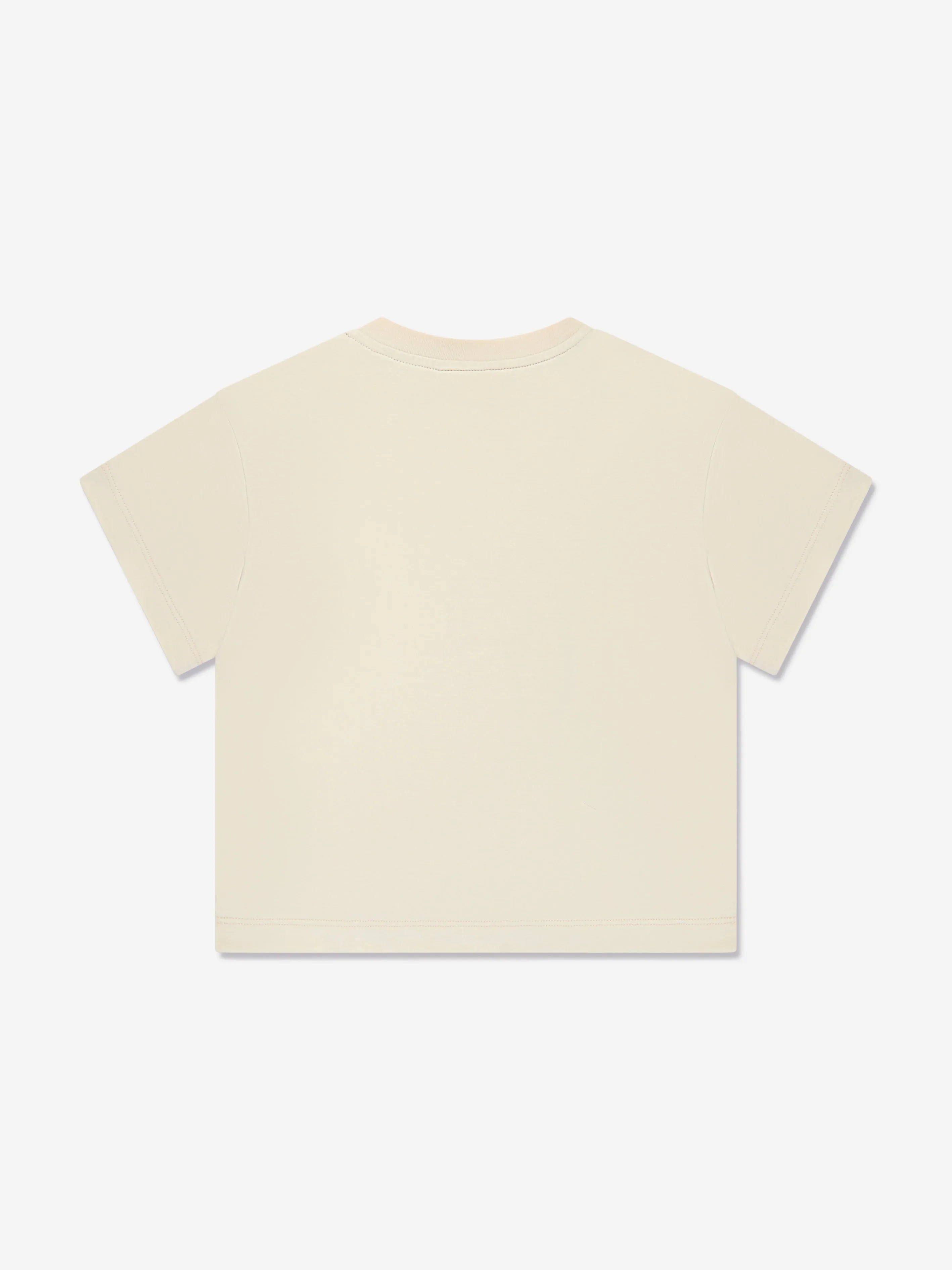 Fendi Boys Graphic Print T-Shirt in Beige