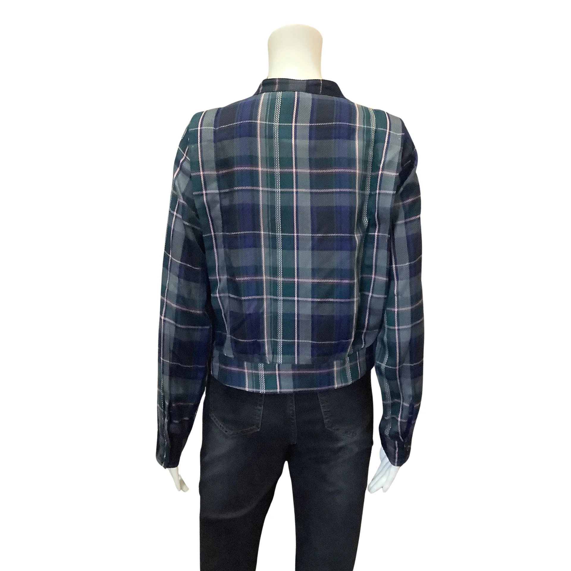Kut Women's Top Plaid Long Sleeve Button Down Size: S