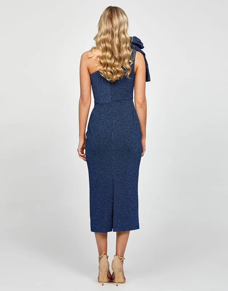 MAGDALINA ONE SHOULDER MIDI BL73D11S
