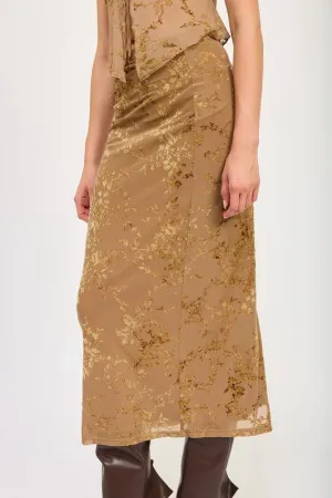 Mocha Pencil Skirt