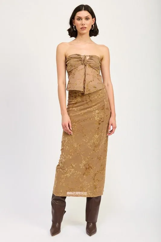 Mocha Pencil Skirt