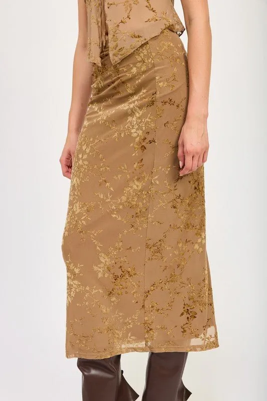 Mocha Pencil Skirt