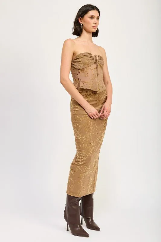 Mocha Pencil Skirt