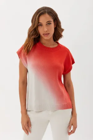 Relaxed Dip Dyed Sweater Top