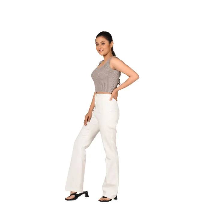 RIB - Textured Square Neck Blouse