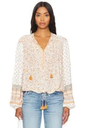 SPELL-SUNSHINE BANDIT BLOUSE-DESERT SAGE