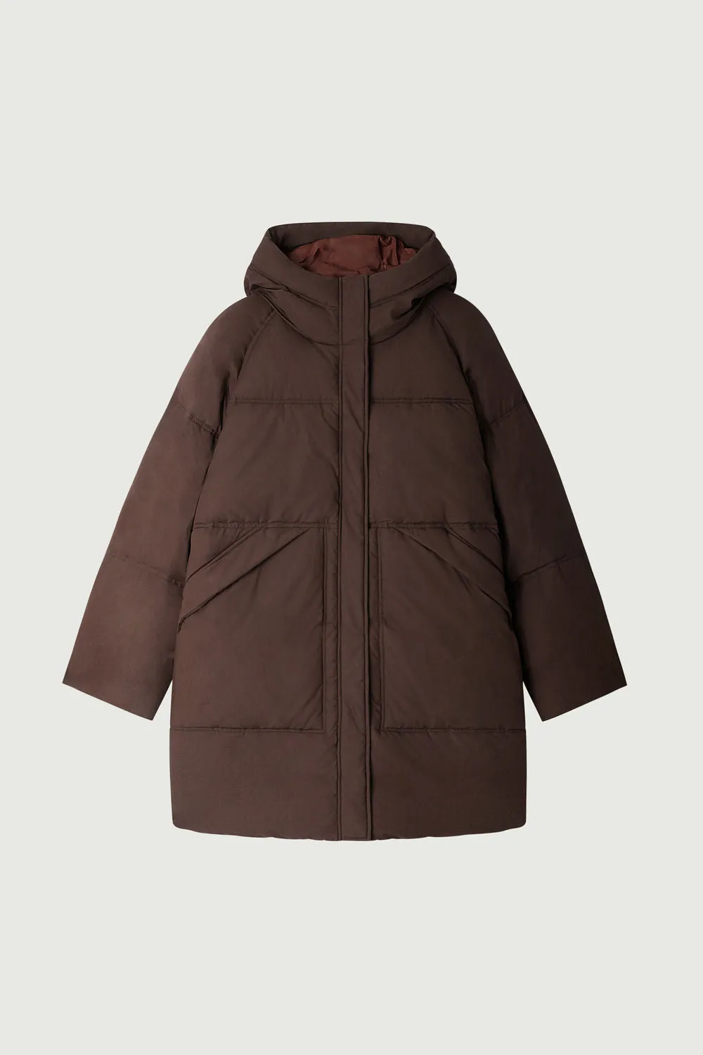 STORM BROWN PUFFER JACKET