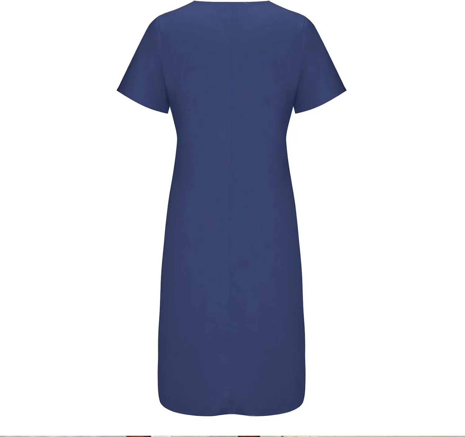 Sundresses for Women Casual Beach 2024 Summer Dress Casual Crewneck Tshirt Dresses Floral Short Sleeve Boho Dress
