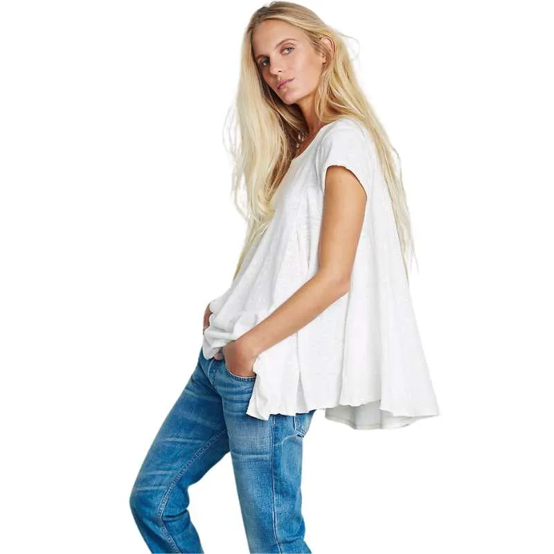 Swing Top Women Short Sleeve T-Shirt Blouse
