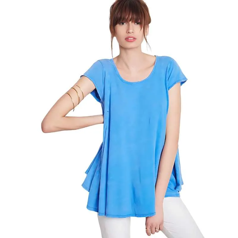 Swing Top Women Short Sleeve T-Shirt Blouse