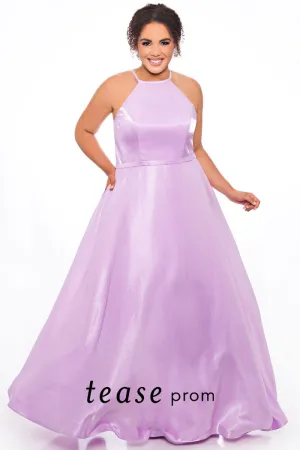 Tease Prom 2016 size 14 Lilac Prom Dress A line shimmer plus sized evening gown