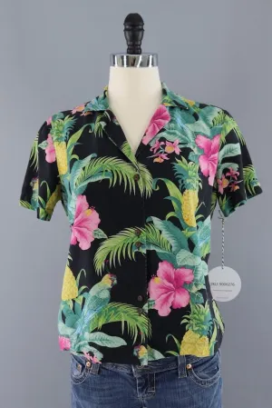 Vintage Tommy Bahama Birds of Paradise Shirt