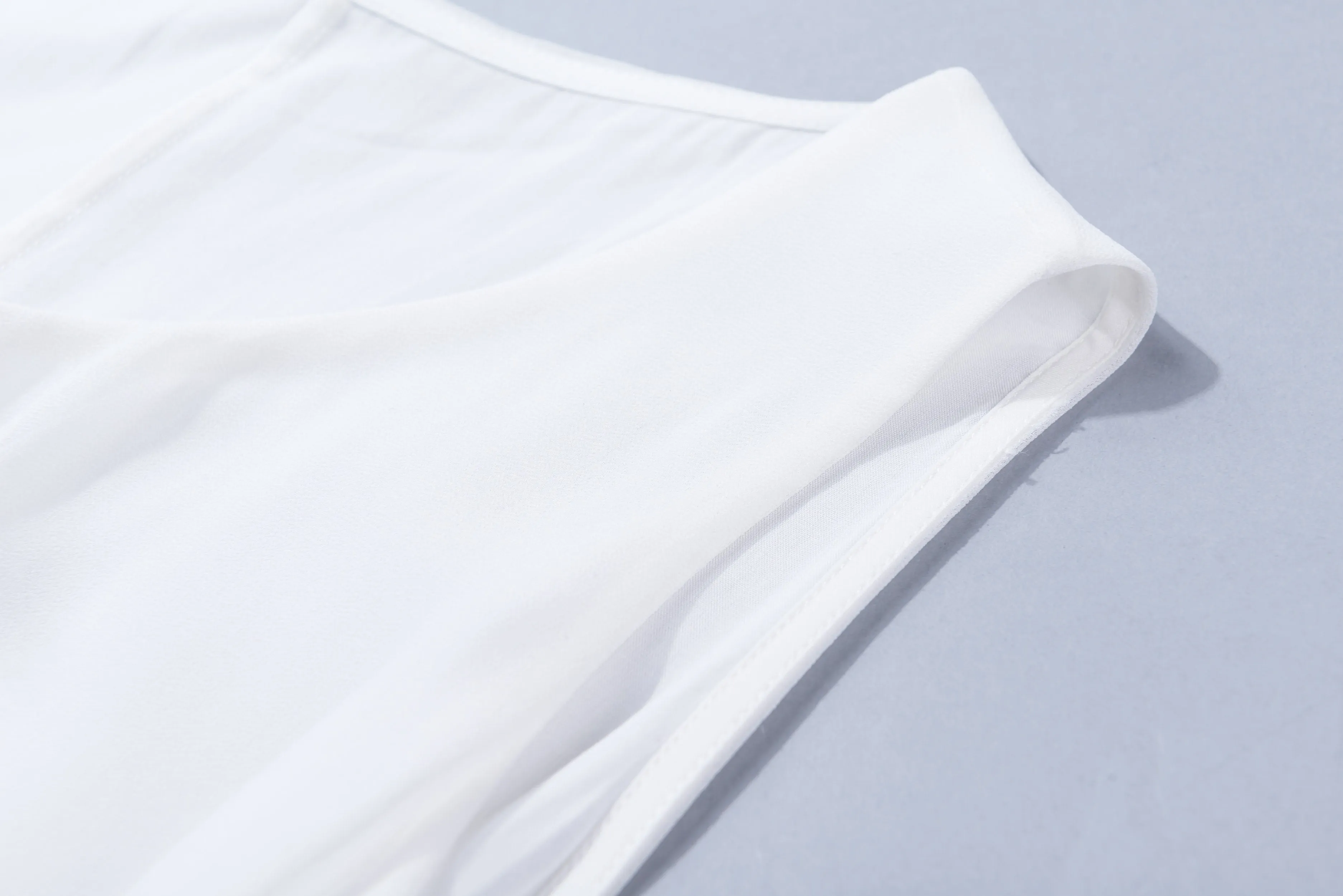 White Sleeveless Chiffon Dress 1919