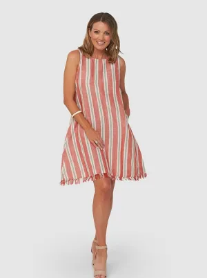 Women Dress | Red Stripe Kaja