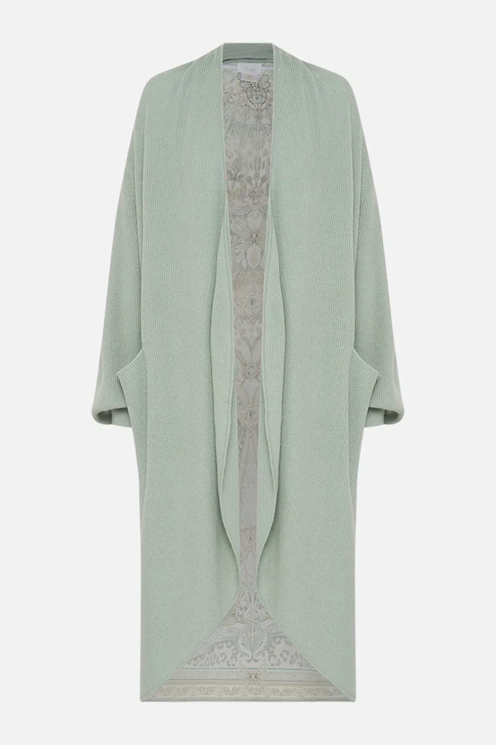 WOOL CASHMERE KNIT LAYER WITH SILK BACK LOOKING GLASS HOUSES
