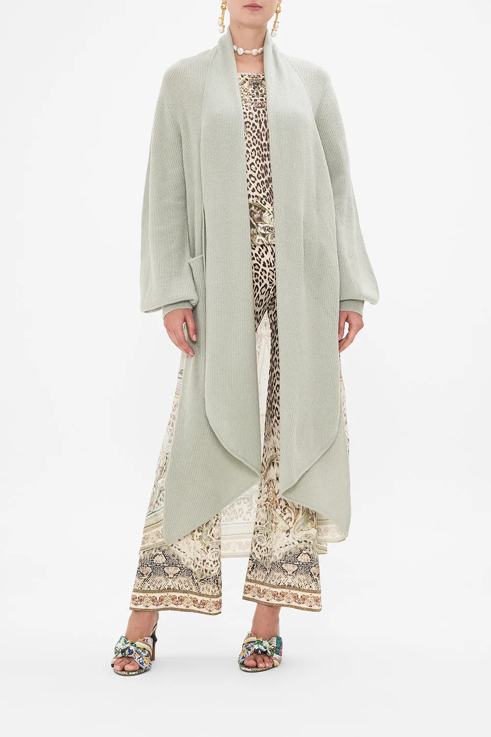 WOOL CASHMERE KNIT LAYER WITH SILK BACK LOOKING GLASS HOUSES