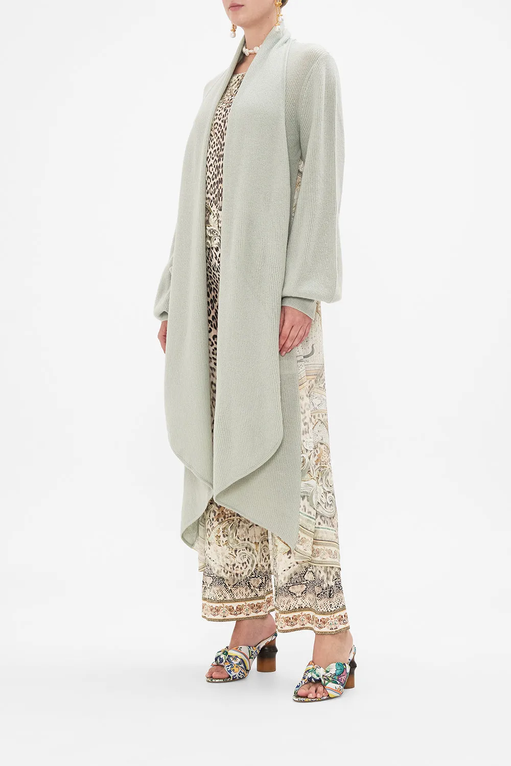 WOOL CASHMERE KNIT LAYER WITH SILK BACK LOOKING GLASS HOUSES