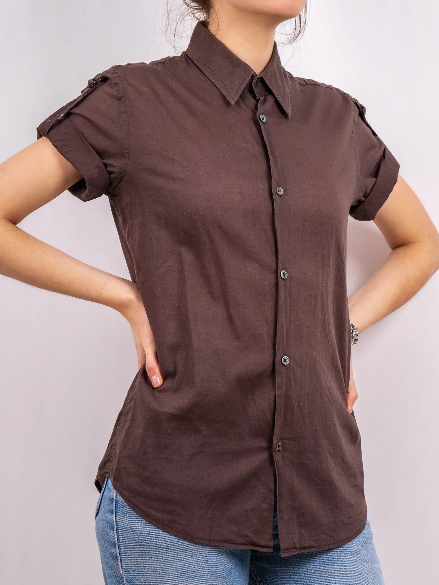 y2k COSTUME NATIONAL button up
