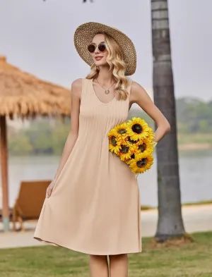 Zeagoo Women's Summer Dress Sleeveless Beach Dress (DE Only)
